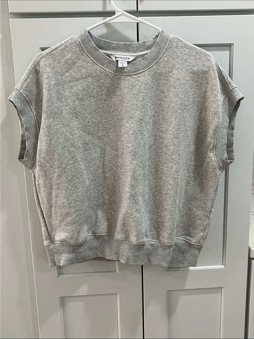 Athleta Women's Gray Heavyweight Terry Dolman Tee